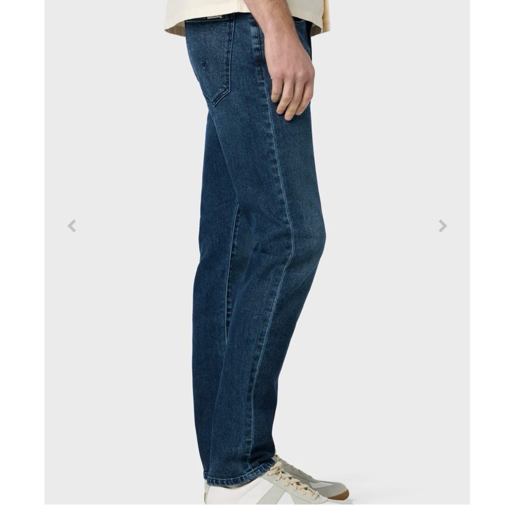 Hudson Blake Slim Straight Straight Olympic  Dark Blue Jeans Size 34 - Picture 2 of 8